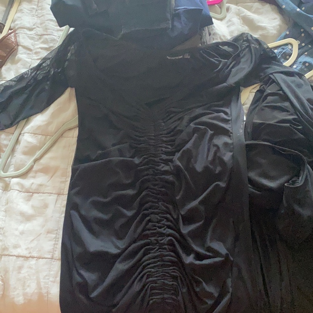 PLT Scrunched midi dress